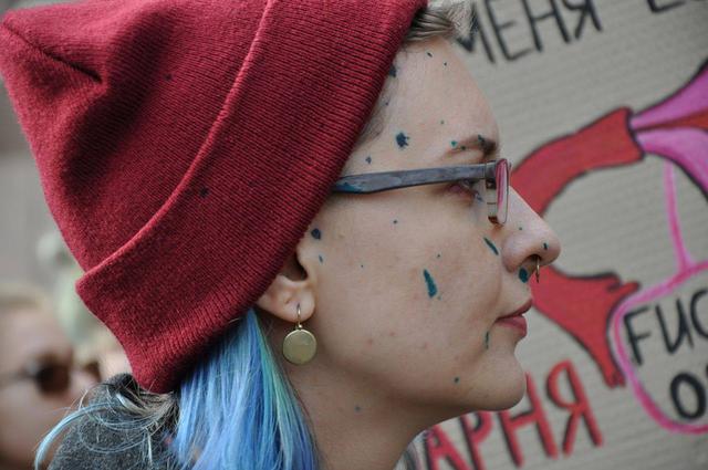 Police detains attackers of feminist rally held in downtown Kyiv 36 Police detains attackers of feminist rally held in downtown Kyiv 36