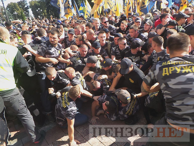 Президент обіцяв, - Нацкорпус пікетує Раду з вимогою спрощення процедури отримання громадянства учасниками АТО 35