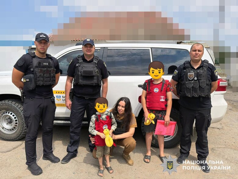 evacuation of children from Bilozerka