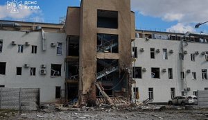 Russians struck building housing "We - Ukraine" TV channel with "Shahed" drone right in middle of live broadcast: 5 people were injured. VIDEO&PHOTOS