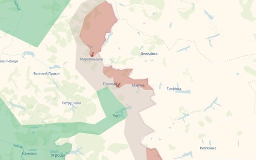 Ворог просунувся біля Проходів та Таратутиного на Сумщині, - DeepState. МАПИ