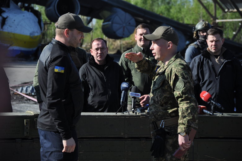 Ministers of Internal Affairs of Poland and Baltic states visited Hostomel 06