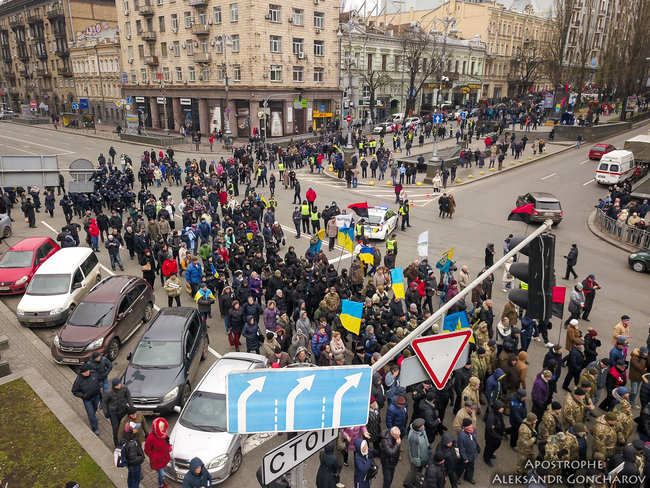Марш за импичмент с высоты птичьего полета 10