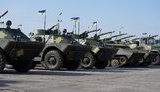 Poroshenko handed over 420 additional items of military equipment and armament to Ukraine Army. PHOTO