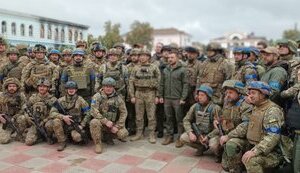 Zelensky came to Izium, liberated from Russian occupiers. PHOTOS