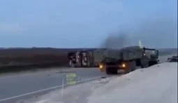дрони розбили колону окупантів