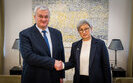Andrii Sybiha and Penny Wong