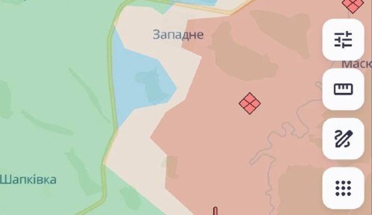 Сили оборони відновили контроль поблизу Западного на Харківщині, - DeepState. МАПА