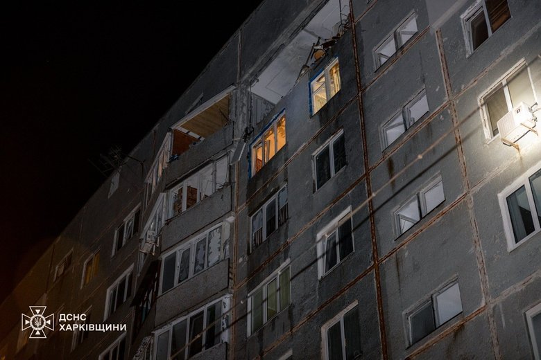 6 ударів по Харкову: дрони влучили в багатоповерхівку