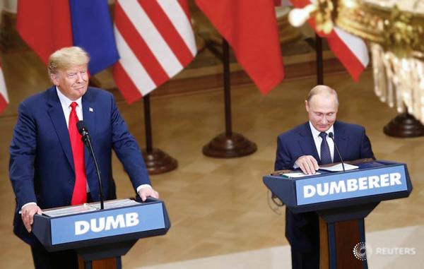Не валяй дурака, Америка... Зустріч Трампа і Путіна у ФОТОжабах 04