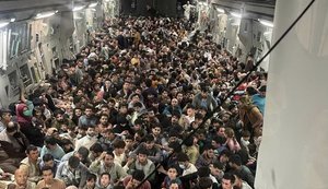 Грузовой самолет США за один вылет эвакуировал из Афганистана 640 человек. ФОТО