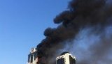 Сильный пожар в Чечне: горит гордость всей республики - небоскреб, в котором живет Депардье. ФОТОрепортаж
