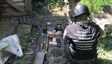 Схрон со взрывчаткой и боеприпасами обнаружен в Донецкой области, - Госпогранслужба. ФОТОрепортаж
