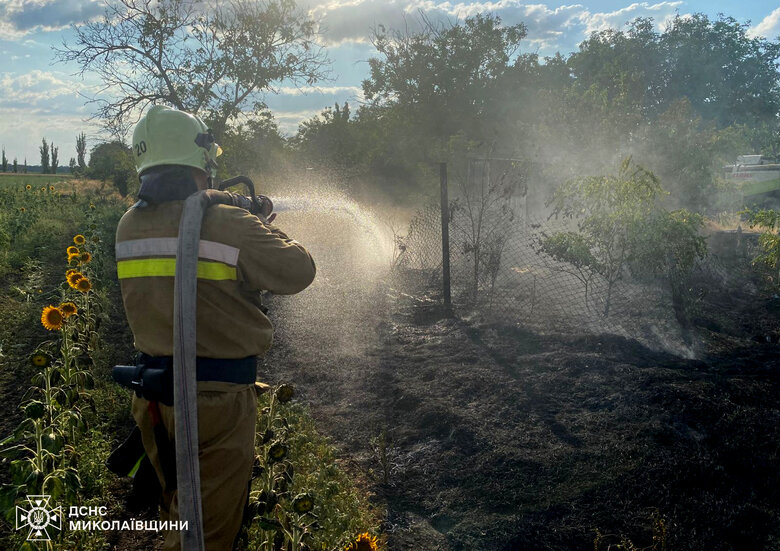 fires in the Mykolaiv region