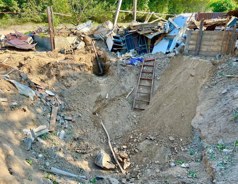 Consequences of occupiers’ missile attack on Dnipro 01