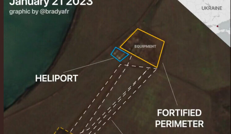 Russians built military base in south of Ukraine. PHOTO