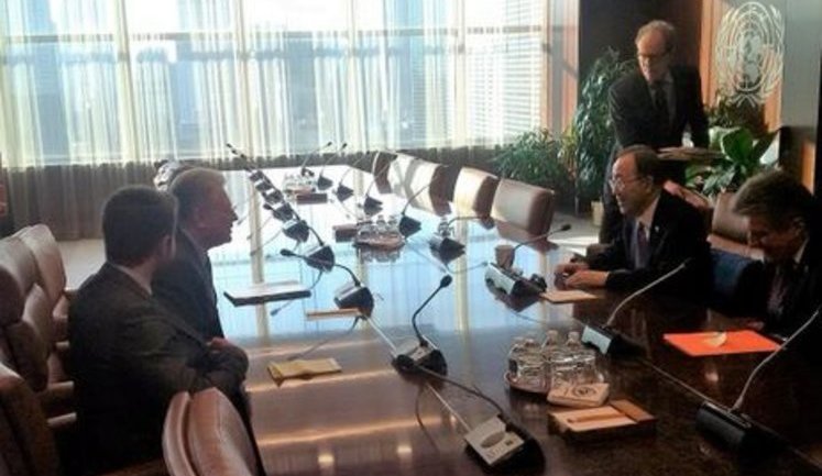 Постпред Украины Ельченко обсудил дело Савченко с Пан Ги Муном. ФОТО