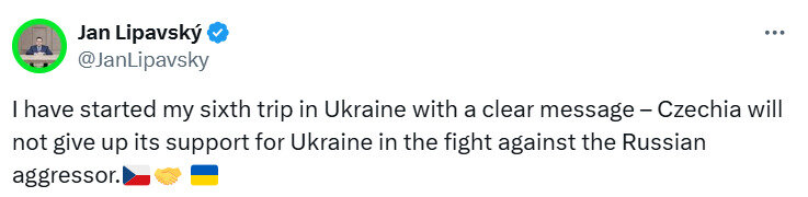 Глава МЗС Чехії Ліпавський прибув до України