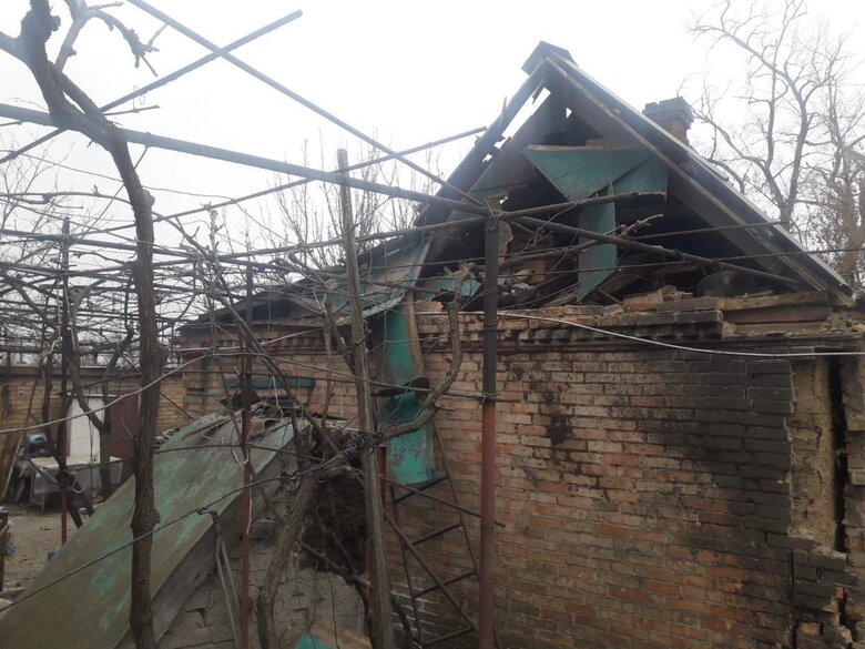 Наслідки обстрілу Нікополя