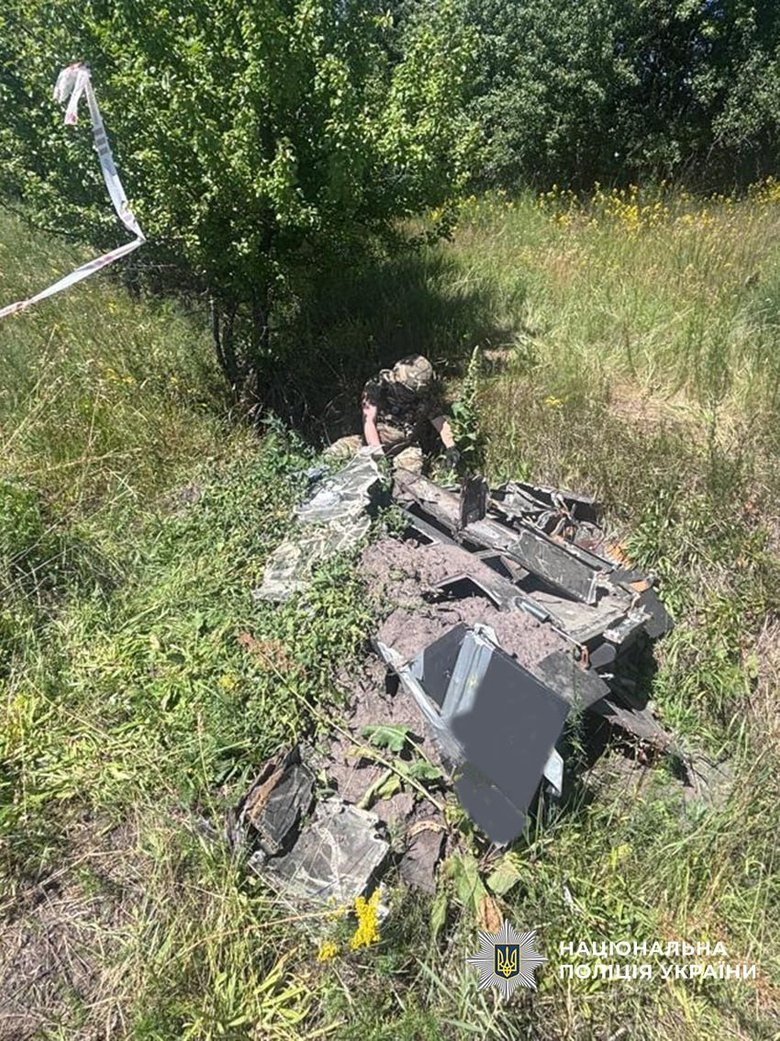 На Чернігівщині вибухотехніки знищили бойову частину збитого російського безпілотника