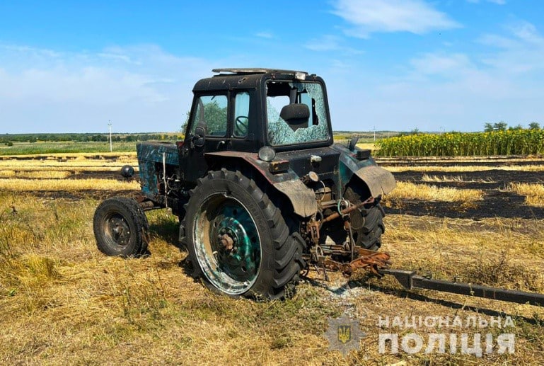 As result of Russian shelling in Zaporizhzhia region, houses and agricultural machinery were destroyed, - National Police 07
