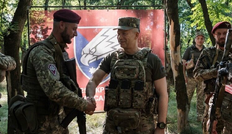Syrskyi visits four brigades holding defense in Donetsk region. PHOTO