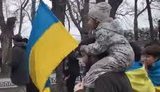 "Україна понад усе!", - маленька одеситка вигукує патріотичне гасло на Марші єдності. Емоційне ВIДЕО