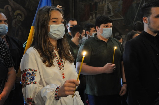 С умершим ветераном ОУН-УПА и дивизии Галичина Орестом Васкулом простились в Киеве 09