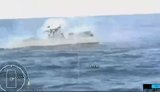 Український морський дрон знищив російський МБеК у Чорному морі в першому в історії бою безекіпажних катерів. ВIДЕО
