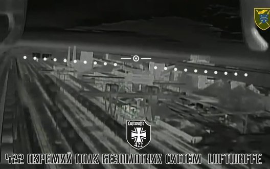 Знищено два локомотиви, що забезпечували військові перевезення армії РФ: бойова робота 422-го полку LUFTWAFFE. ВIДЕО