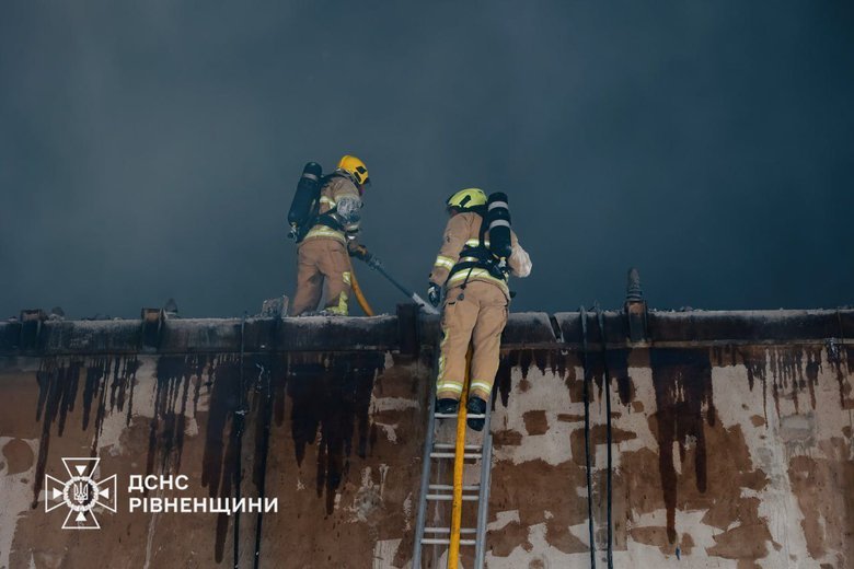 Пожар в Ровенской области 7 февраля