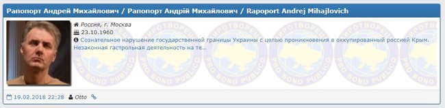 Миротворец внес в базу еще пятерых российских актеров 03