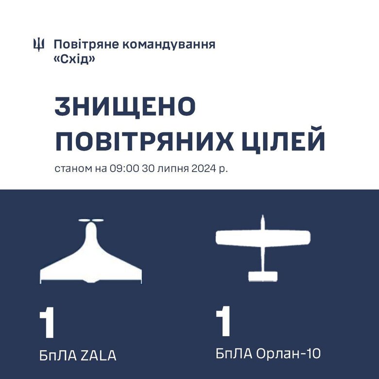 Знищення дронів інфографіка повітряних сил