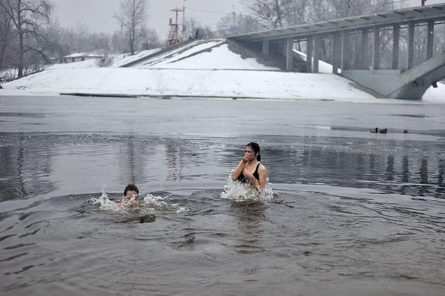 крещение в купание проруби