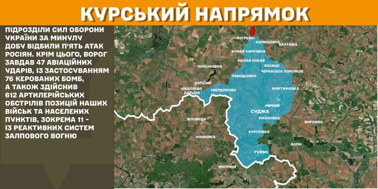 Ситуація на фронті 6 січня 2025 року. Зведення Генштабу