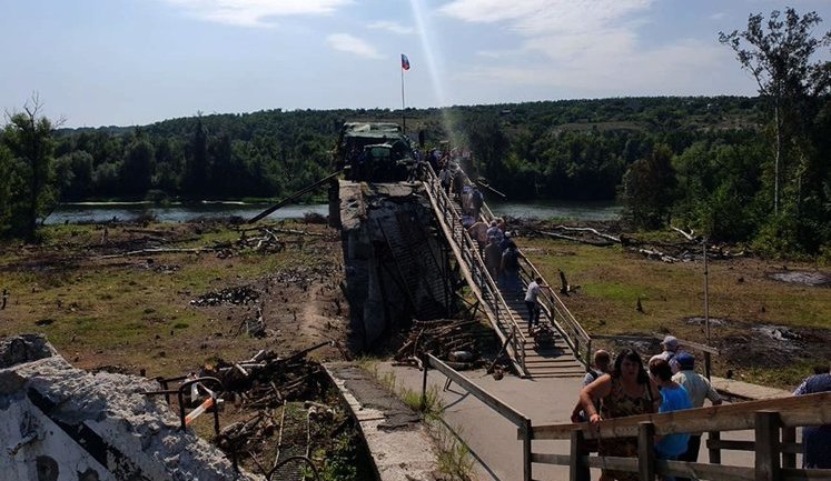 Dismantling of last fortification takes place in Stanytsia Luhanska