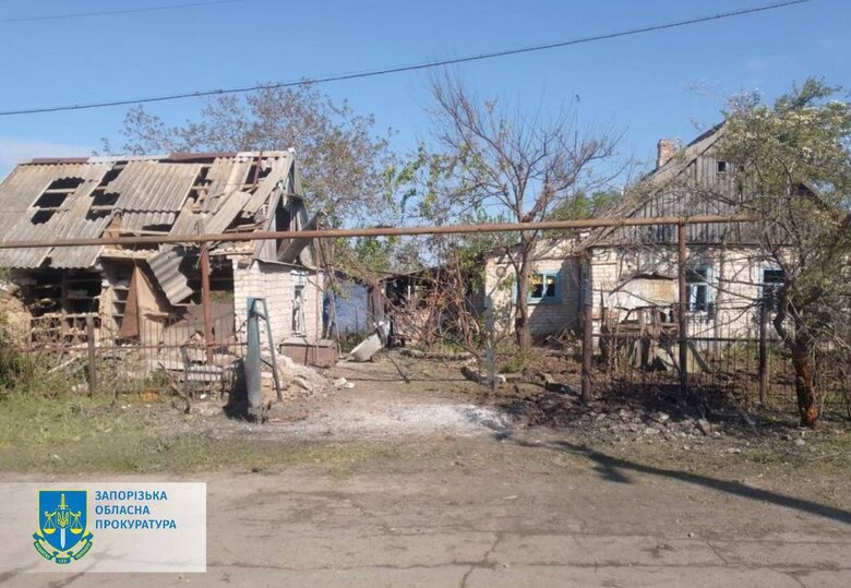 Consequences of enemy shelling of Zaporizhzhia region 01