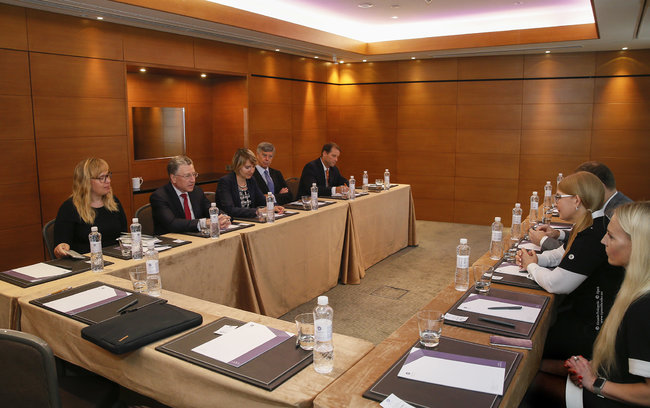 Volker, Tymoshenko discuss results of parliamentary elections, reforms implementation 01