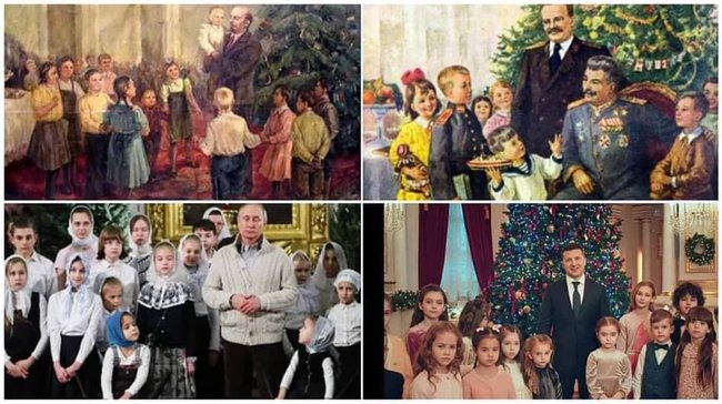 Ось така х#ня, малята.... Новогодний спич Президента в ФОТОжабах 07