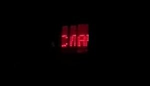 Kyivan put on light show with patriotic slogans in his window when lights in his house were turned off. VIDEO