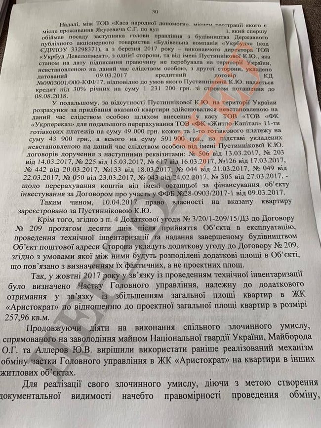 Обнародован текст подозрения Аллерову: Обоснованно подозревается в завладении чужим имуществом 31