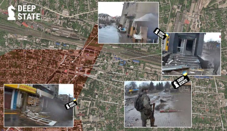 Російські військові фіксуються в районі залізничного вокзалу у Покровську, - DeepState. ФОТО