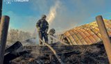 Two people injured, fires break out: aftermath of Russian attack on Hlukhiv. PHOTOS
