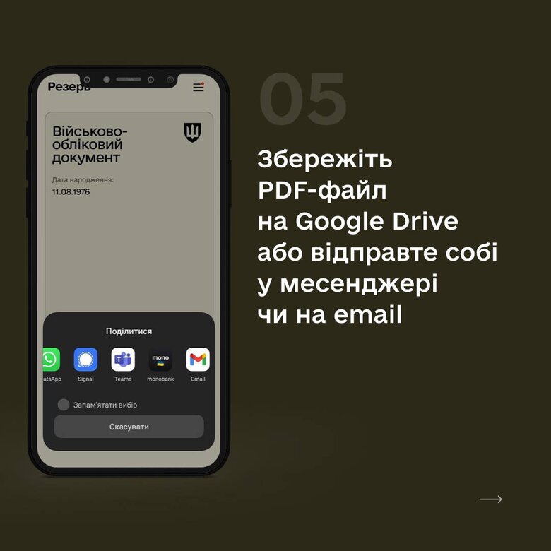Військовий квиток можна згенерувати у Резерв+ - інструкція