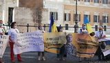 Акція на підтримку Марківа відбулася під стінами італійського парламенту. ФОТОрепортаж
