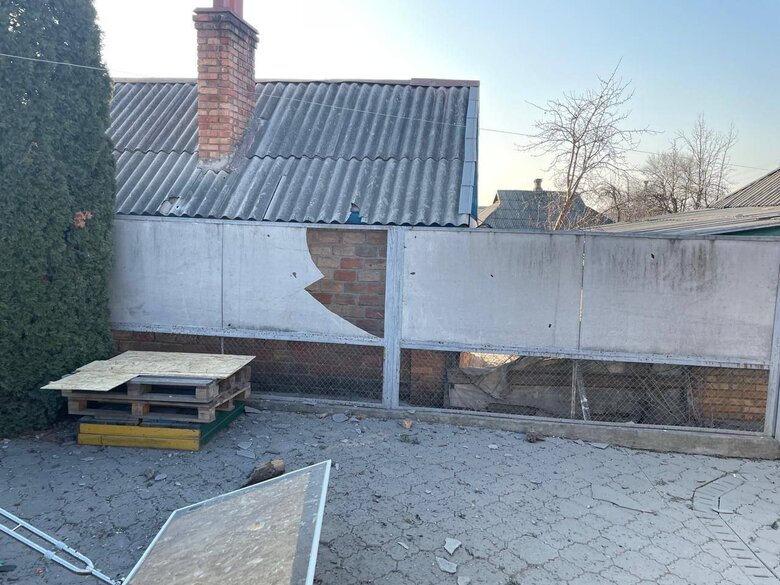 Shelling of Nikopol district on February 13