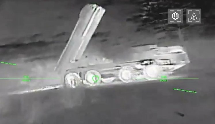 Пілоти СБС розтрощили на друзки ворожу РСЗВ "Торнадо" на Запорізькому напрямку. ВIДЕО