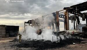 Enemy attacked Chernihiv region with missiles and drones: fires broke out. PHOTOS