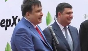 "I hope that police uniform-clad criminal boss Kiva is fired," - Saakashvili