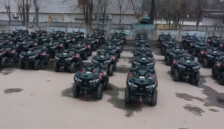 Перші 50 квадроциклів, замовлених Дніпром для Сил оборони, відправили на фронт. ВIДЕО